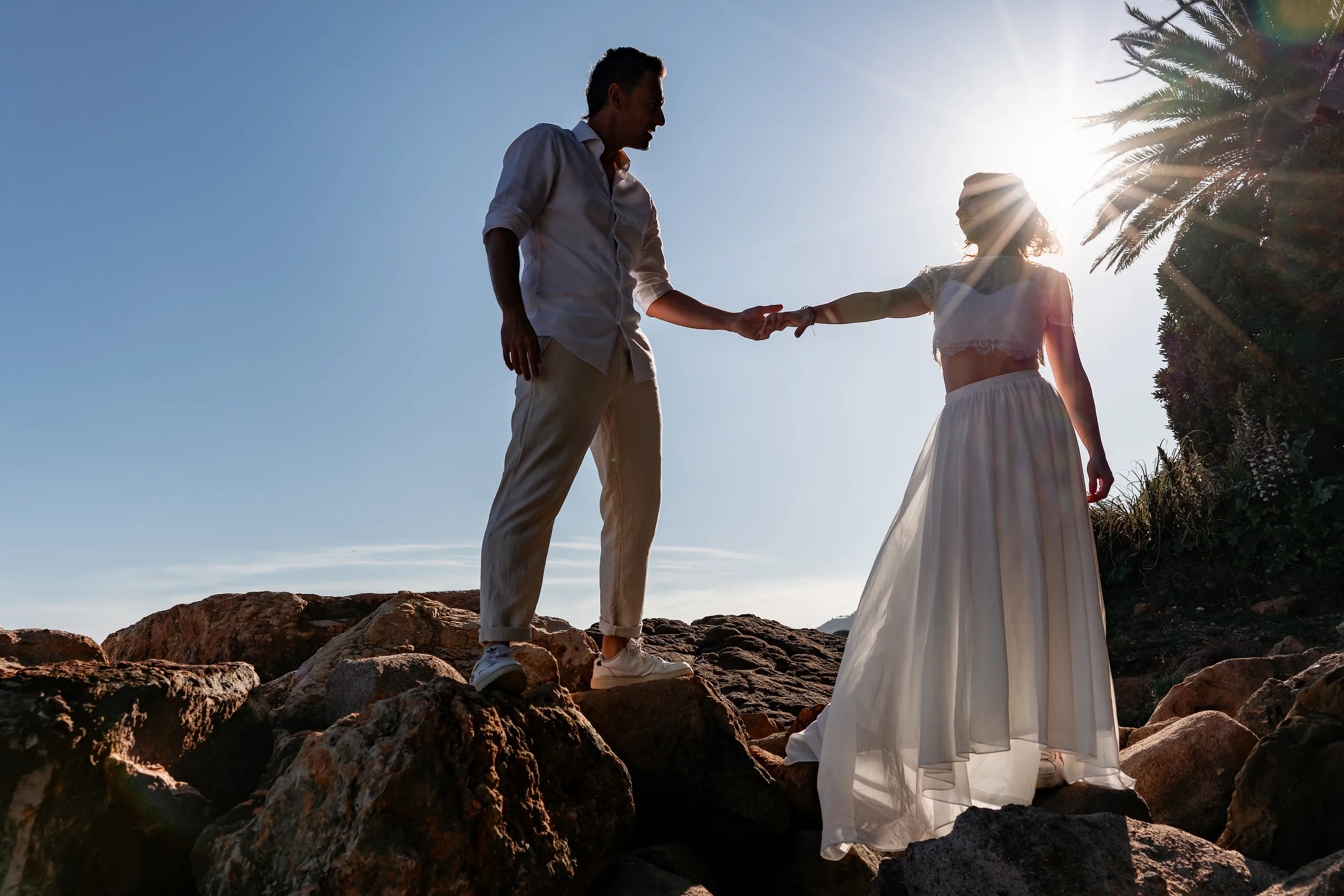 Photo de mariage naturelle